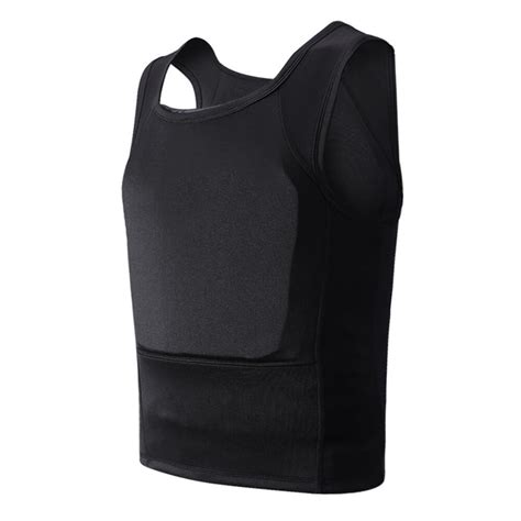 Concealed Bulletproof Vest Ultra Thin T-shirt Undershirt Covert Body A ...