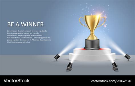 Business sport winner poster web banner Royalty Free Vector