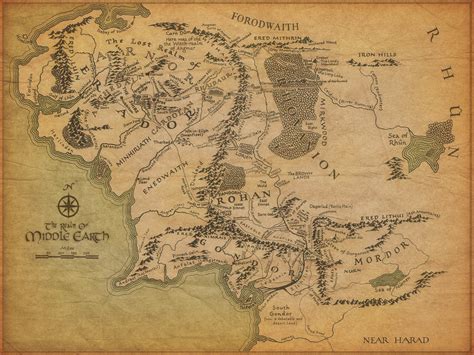 🔥 [70+] Lord Of The Rings Map Wallpapers | WallpaperSafari