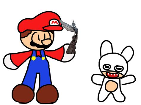 Mario and (a) rabbid with their award : r/Mario