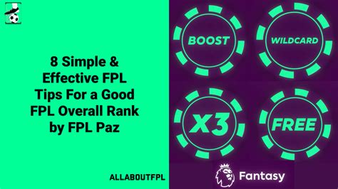 8 Simple FPL Tips For a Good FPL Overall Rank | FPL Paz