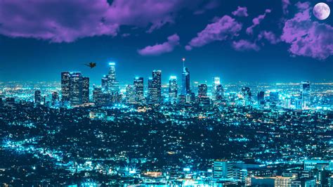 Los Angeles Panorama Wallpaper Hd City 4k Wallpapers Images Photos | Images and Photos finder