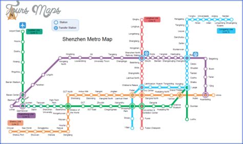 SHENZHEN SUBWAY MAP ENGLISH - ToursMaps.com