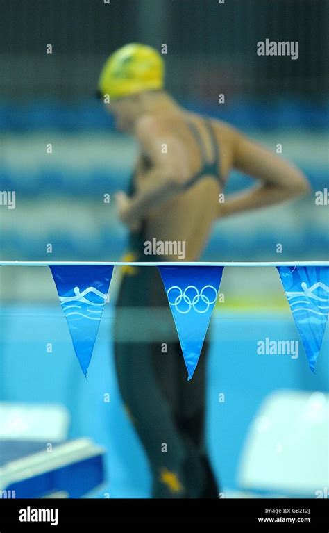 Olympics - Beijing Olympic Games 2008 - Day One. Australia's Stephanie Rice waits for the start ...