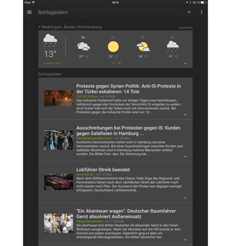 Google News & Wetter: Personalisierbare Nachrichten-App mit Lokalteil › ifun.de