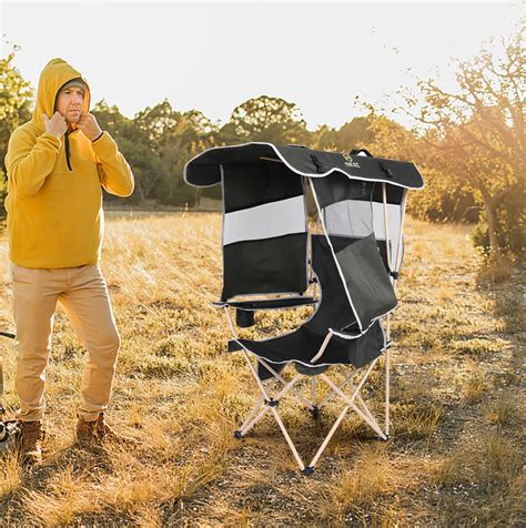 Camping Chair with Shade Canopy, Portable Camping Chairs, Folding - Nice C - NiceC