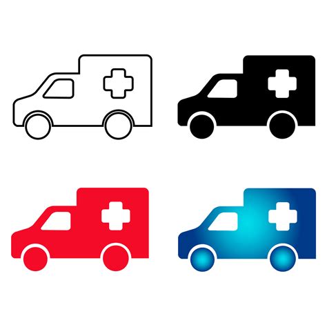 Abstract Hospital Ambulance Silhouette Illustration 25845591 Vector Art at Vecteezy