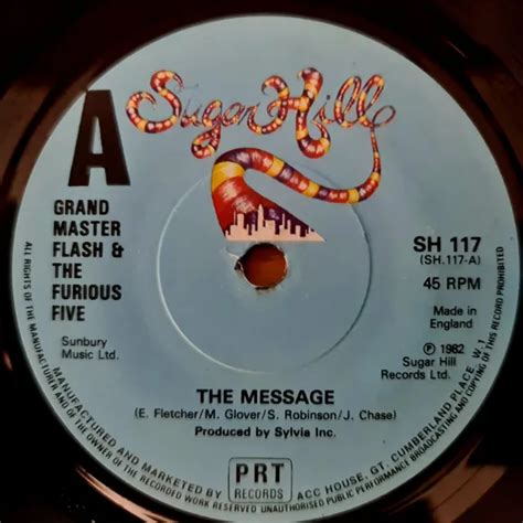 GRAND MASTER FLASH & The Furious Five - The Message - Ex Con 1982 7" $8 ...