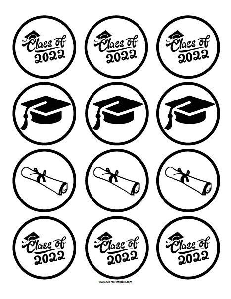 Graduation Cupcake Toppers | Graduation cupcakes, Graduation cupcake ...