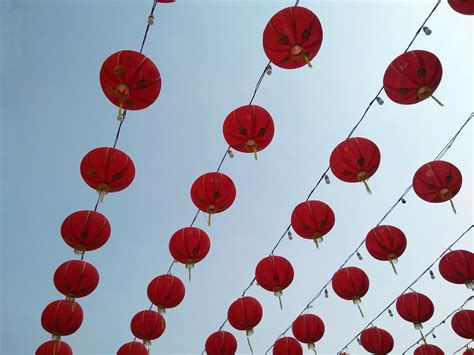 Rows Of Chinese Lanterns Free Stock Photo - Public Domain Pictures