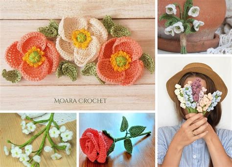 20+ Free Crochet Flower Patterns - AsimCarrianne