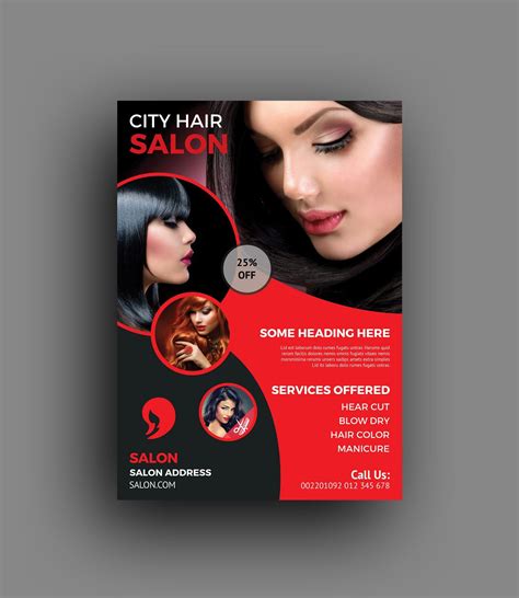 Elegant Hair Salon Flyer Template | Hair salon, Beauty salon posters, Flyer template | Hair ...