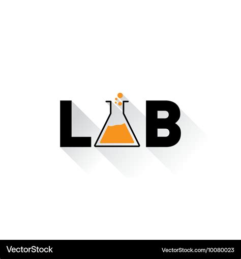 Chemical lab logo letter a as a glass bulbs Vector Image