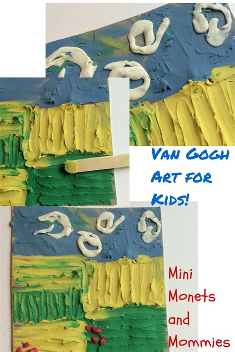 Mini Monets and Mommies: Van Gogh Art Activity: Kids' Clay Famous Artist Project