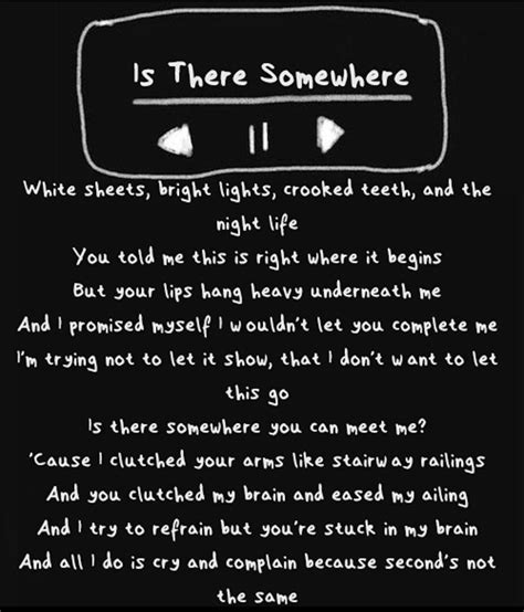 Halsey - Is there Somewhere Lyrics (I photoshop switched it with a "Ghost" lyrics pic cuz there ...