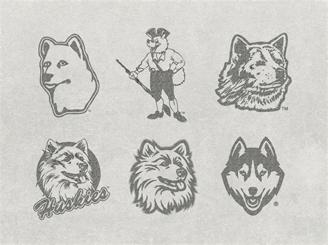 The incredible evolution of UConn's Husky logo – Homefield