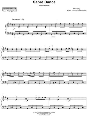 "Sabre Dance" Sheet Music - 5 Arrangements Available Instantly - Musicnotes