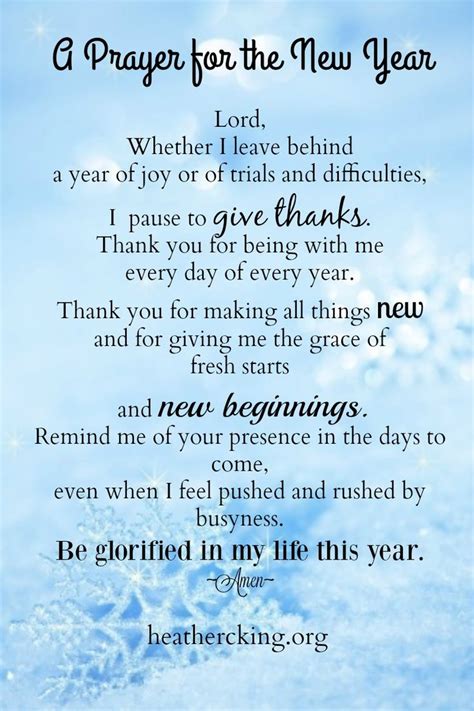 Bible Verses and a Prayer for the New Year | New years prayer, New year ...