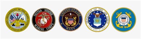 Download Armed Forces Medallions - Us Military Services Logos - HD Transparent PNG - NicePNG.com