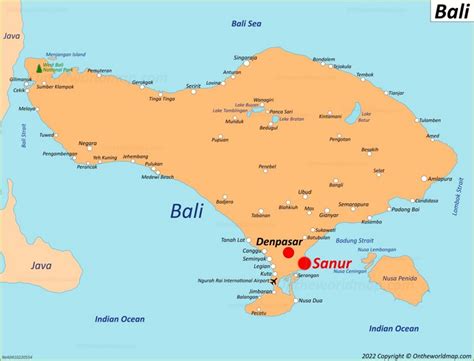 Sanur Map | Bali, Indonesia | Detailed Maps of Sanur