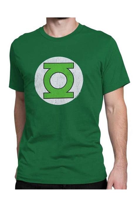 Green Lantern Symbol Distressed T-shirt | DC Comic Green Lantern Tshirt