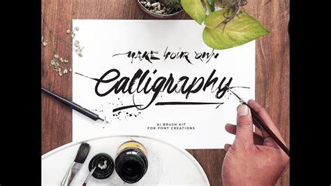 Calligraphic Brush - Adobe Illustrator - YouTube