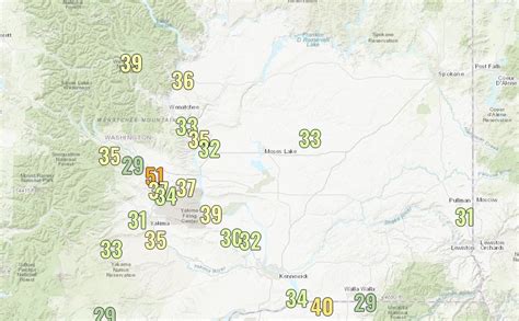 Wind Speed "Hot Spots' In Eastern Washington Produced by Gaps in the Cascades : r/SeattleWA