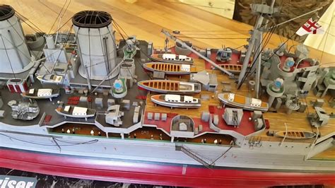 HMS Hood 1:200 scale model - YouTube