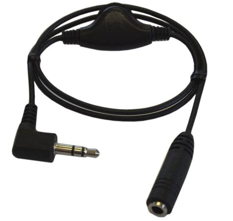 My Cable Mart 10inch 3.5mm in-Line Volume Control Adapter for Headphone, Black - Walmart.com