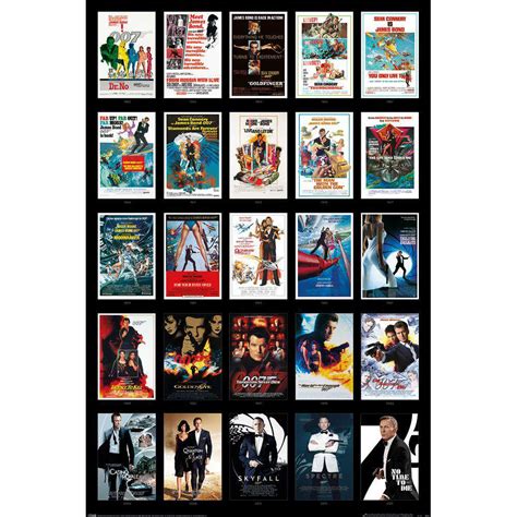 James Bond 25 Films Poster | 007Store