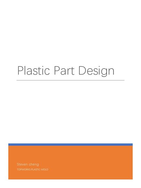 Plastic Part Design | PDF | Casting (Metalworking) | Melting