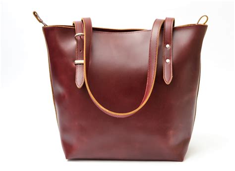 Deep Brown Women’s Leather Tote Bag – Garden Life