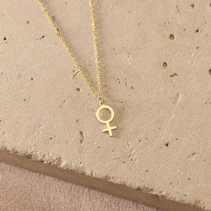 Feminist Necklace Female Symbol Necklace Venus Necklace - Etsy