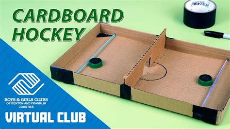 DIY Project: How To Make A Cardboard Hockey Game - YouTube