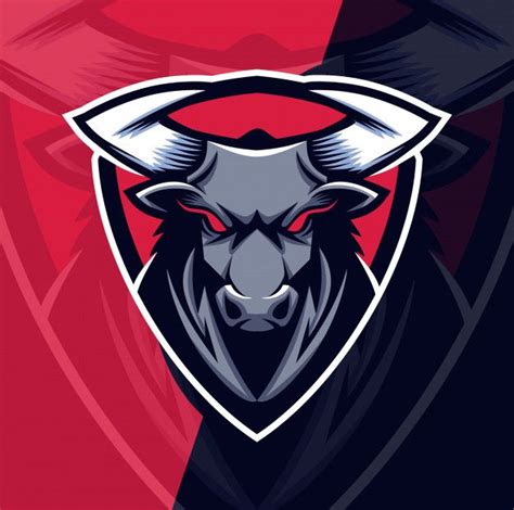 Design de logotipo esport mascote touro | Vetor Premium | Design de logotipo, Desenhar logotipo ...