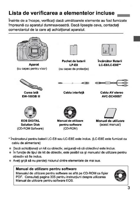Canon eos 600d Manual de Utilizare in Limba Romana