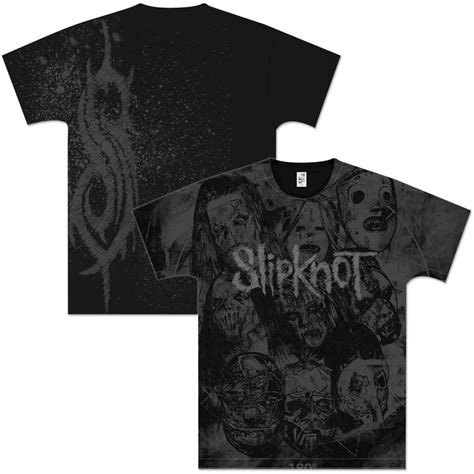 Slipknot Stacked Masks Allover T-Shirt