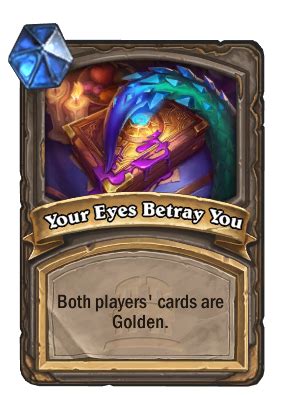 Your Eyes Betray You - TITANS Hearthstone Cards - Out of Games