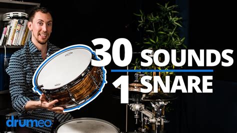 30 Snare Drum Sounds - No Tuning - YouTube