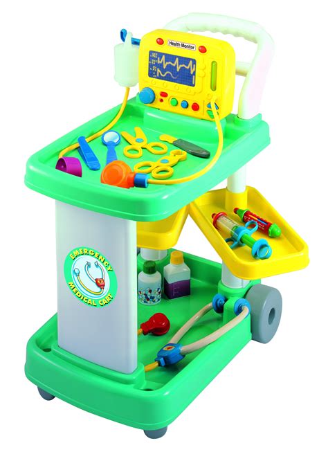 Constructive Playthings Deluxe Doctor Cart Playset - Walmart.com