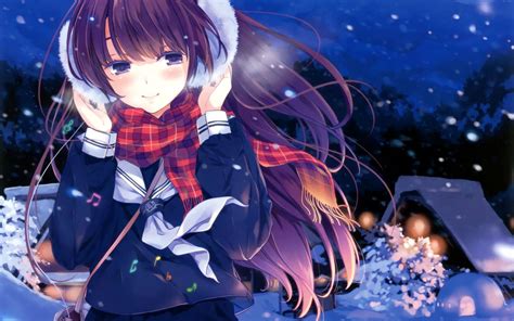 Winter Girls Anime Wallpapers - Wallpaper Cave