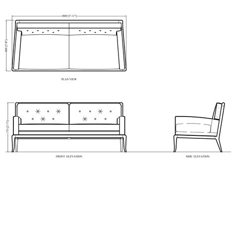 sofa side elevation | www.stkittsvilla.com