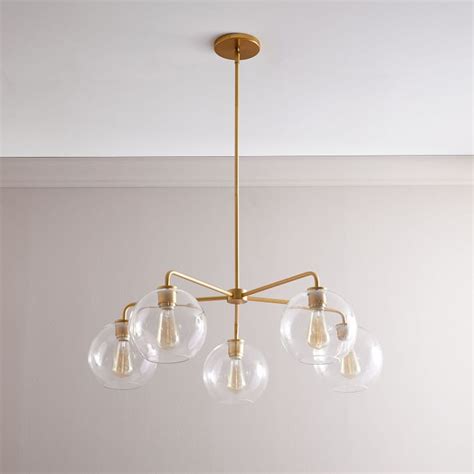 Sculptural 5-Light Globe Chandelier | Chandelier small, Globe ...