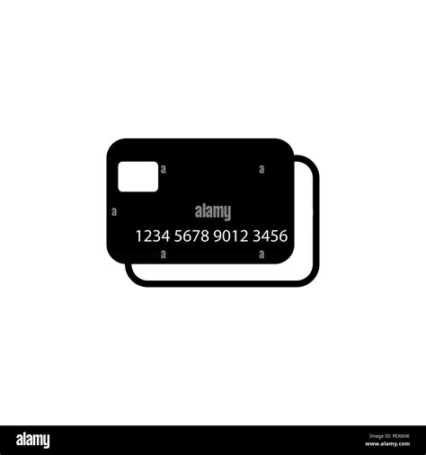 credit card icon. vector illustration black on white background Stock Vector Image & Art - Alamy