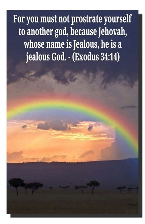 Exodus 34:14 | Bible verse pictures, Bible knowledge, Jehovah