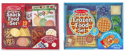 Melissa & Doug Store & Serve Snack Food or Frozen Food Play Set- BEST ...