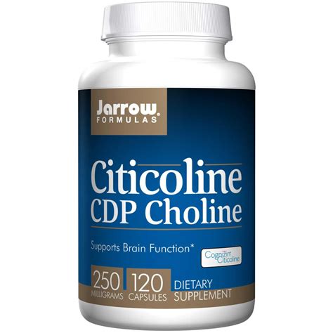 Citicoline CDP Choline 250mg 120 Capsules - Jarrow Formulas ...