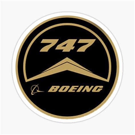 "Boeing 747 Logo" Sticker for Sale by FRStudio | Redbubble