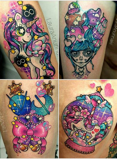 IG: anunnakitattoo unicorn skull dead pony tattoo glitter Unicorn Cat ...