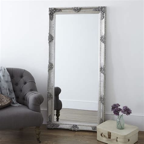 Decorative Antique Silver Full Length Mirror - Primrose & Plum